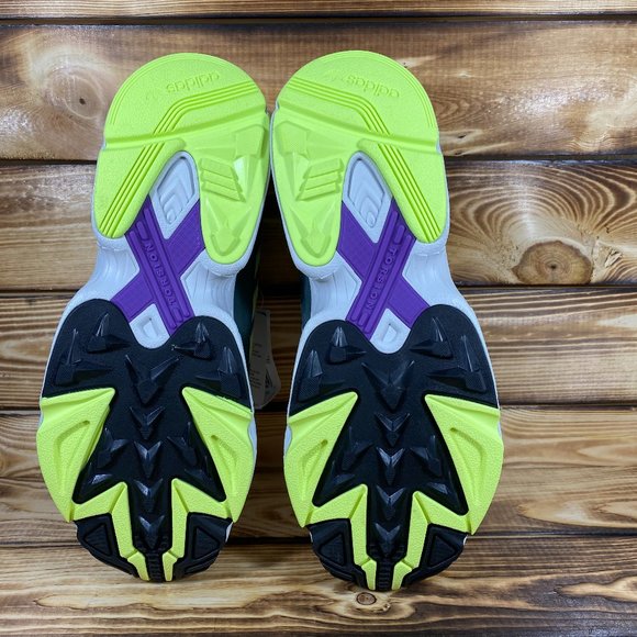NEW adidas Yung-1 Legend Ivy Hi Res Yellow Purple - Picture 7 of 8